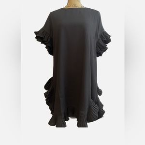 INA [i:na] Black ruffle dress